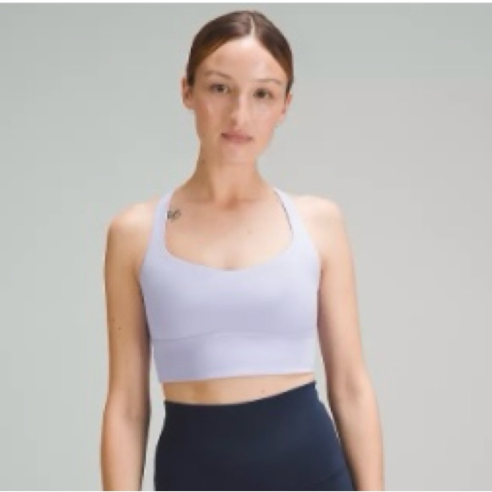 Lululemon Free to Be longline sports bra - wild - lilac smoke!